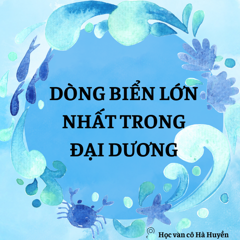 Dòng biển lớn nhất trong đại dương thế giới