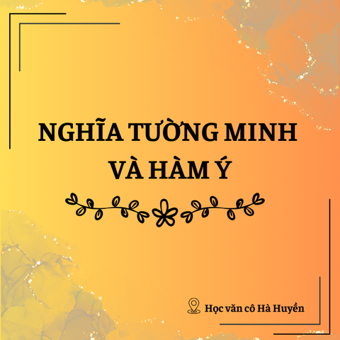 Nghĩa tường minh và hàm ý