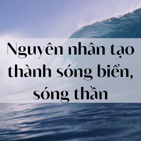 Nguyên nhân tạo thành sóng thần sóng biển