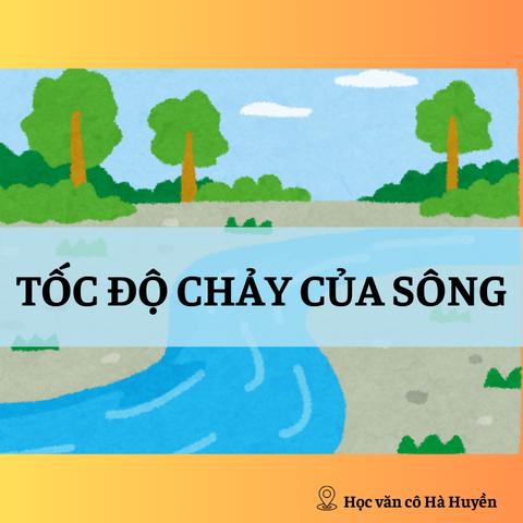 Tốc độ dòng chảy của sông
