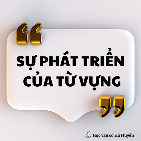 Sự phát triển của từ vựng