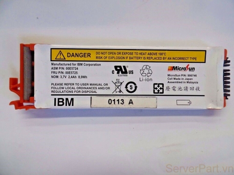 10016 Pin Battery IBM 3.7v 2.4Ah Pseries 00E5724 00E5725