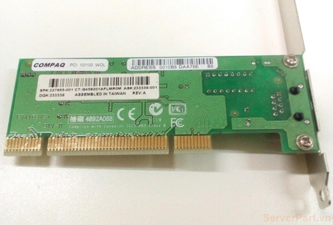 10567 Cạc mạng NIC pci HP NC3123 100mb 1 port RJ45 227955-001