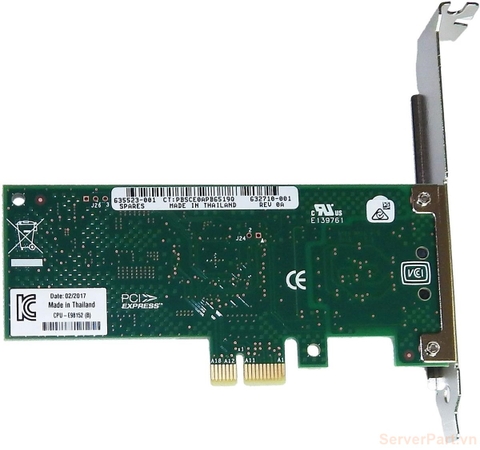 10607 Cạc mạng NIC HP Intel 1000CT 1Gb 1 port RJ45 632710-001 635523-001