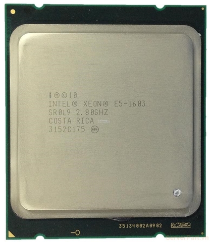 10868 Bộ xử lý CPU E5-1603 (10M Cache, 2.80 GHz) 4 cores 4 threads / socket 2011