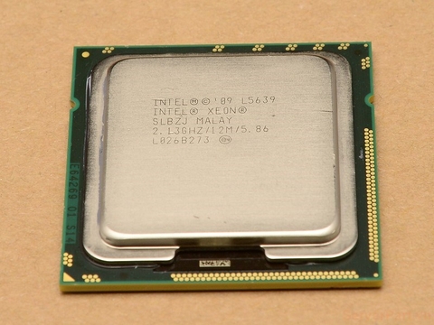 10904 Bộ xử lý CPU L5639 (12M Cache, 2.13 GHZ, 5.86 GT s) 6 cores 12 threads / socket 1366