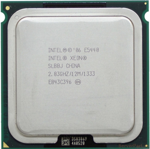 10929 Bộ xử lý CPU E5440 (12M Cache, 2.83 GHz, 1333 MHz FSB) 4 cores threads / socket 771