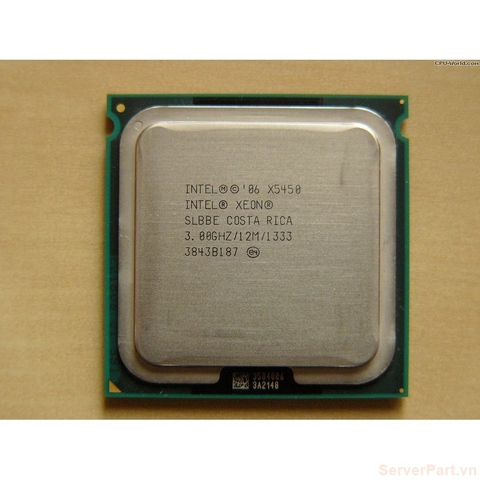 10932 Bộ xử lý CPU X5450 (12M Cache, 3.00 GHz, 1333 MHz FSB) 4 cores threads / socket 771