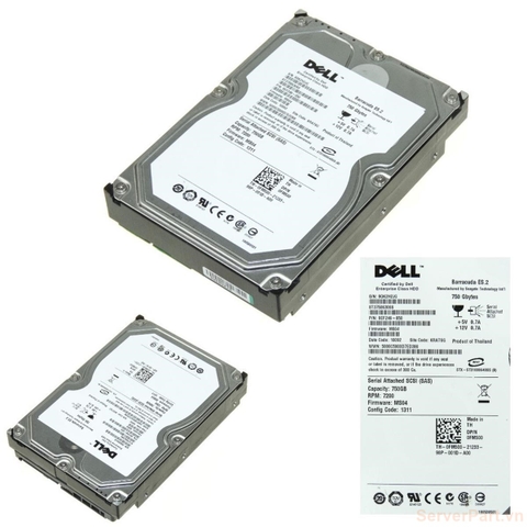 11322 Ổ cứng HDD sas Dell 750gb 7.2k 3.5