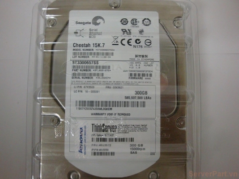 11493 Ổ cứng HDD sas Lenovo 300gb 15k 3.5