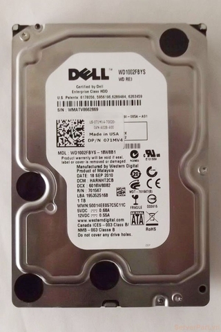 11553 Ổ cứng HDD sata Dell 1tb 7.2k 3.5