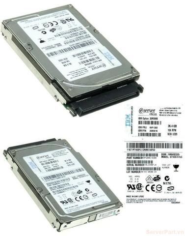 11691 Ổ cứng HDD scsi 80 pin IBM 36gb 10k 2.5