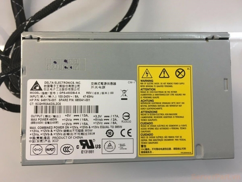 12868 Bộ nguồn PSU Non HP ML350e G8 Gen8 460w 685041-001 648176-001 DPS-460DB-6A