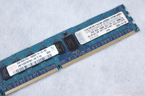 13283 Bộ nhớ Ram 2gb 2Rx8 PC3-10600R bus 1333mhz IBM fru 44T1491 pn 43X5045 opt 44T1481 MT