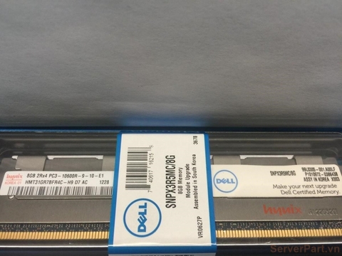 13313 Bộ nhớ Ram 8gb 2Rx4 PC3-10600R bus 1333mhz Dell SNPX3R5MC/8G Hynix