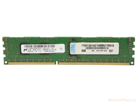 13368 Bộ nhớ Ram 2gb 1Rx8 PC3L-10600R bus 1333mhz HP fru 49Y1423 pn 47J0144 opt 44T1592 MT