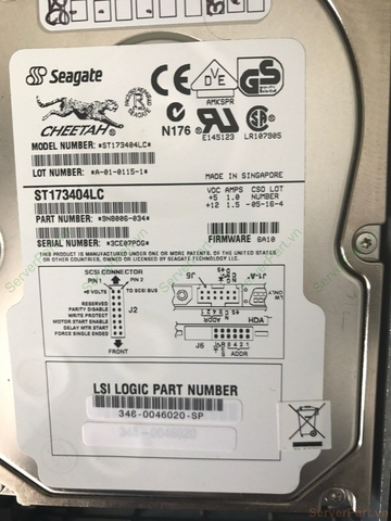 13838 Ổ cứng HDD scsi 80 pin Seagate 73.4gb 10k 3.5