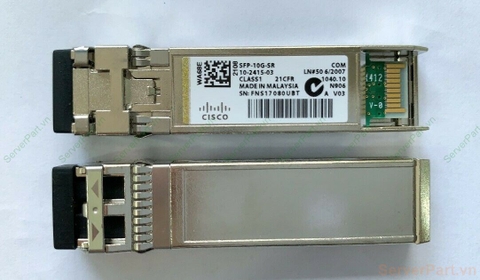 14626 Mô đun quang Module Cisco 10Gb FC SFP-10G-SR SFP+ Transceiver 850nm MMF LC 10-2415-03