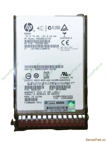 16009 Ổ cứng SSD SAS HP 800GB 2.5