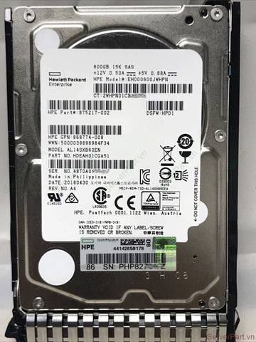 16891 Ổ cứng HDD SAS HP 600Gb 15K 2.5