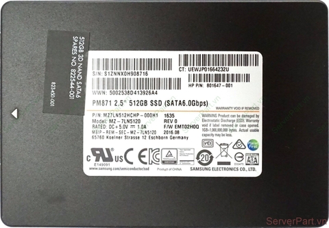 17128 Ổ cứng SSD SATA HP 512Gb 2.5