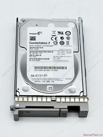 17147 Ổ cứng HDD SATA Cisco 1TB 7.2K 2.5'' 6Gbps A03-D1TB 58-0131-01 ST91000640NS