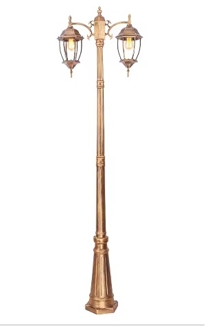 Cột đèn sân vườn 2 bóng - Đèn cột ngoài trời cao cấp