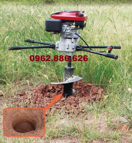 Máy khoan đất trồng cây OKASU 7HP - Tặng mũi khoan