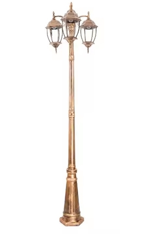 Cột đèn sân vườn 3 bóng (Nhôm đúc - IP65)