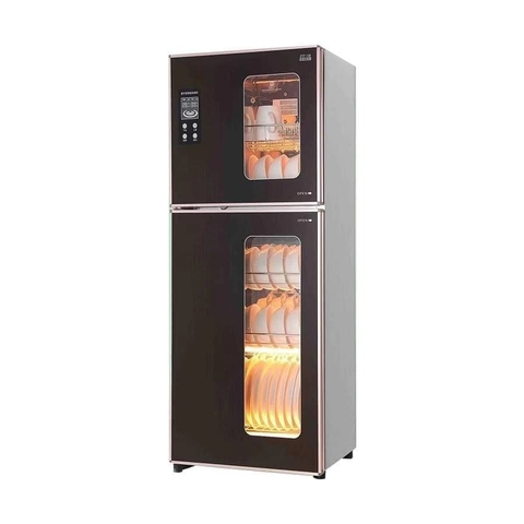Tủ sấy bát Hyundai cao cấp Cảm Ứng - Nâu Cafe