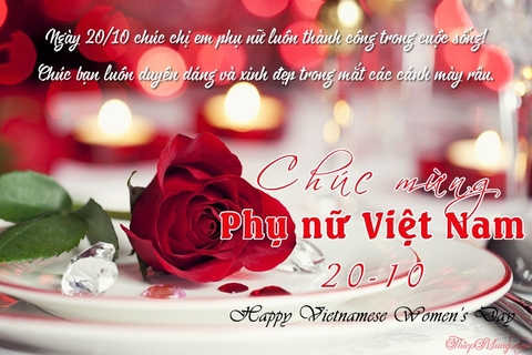 Chúc mừng ngày Phụ nữ Việt Nam 20-10 !