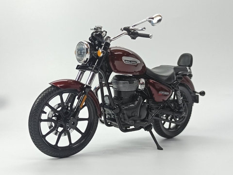 Mô hình xe máy Royal Enfied Meteor 350 Stellar Red