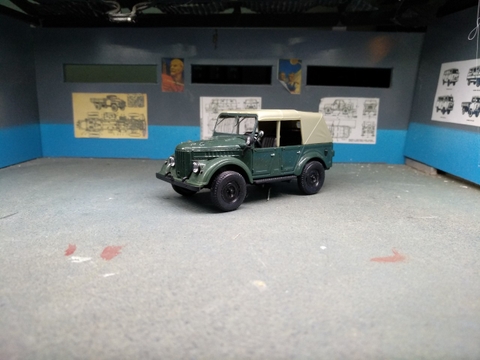 Mô hình xe Nga Gaz 69A