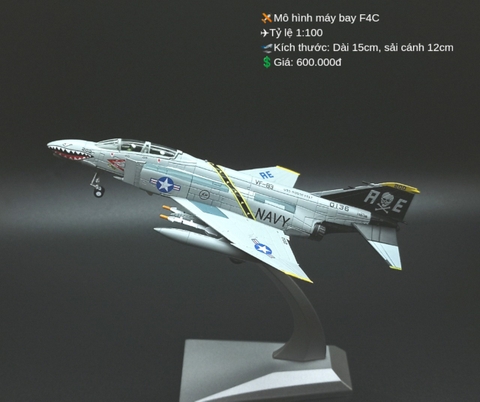Mô hình máy bay F4C tỷ lệ 1/100