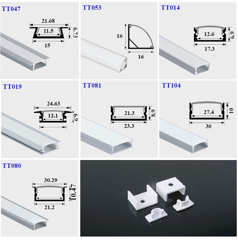 Nẹp nhôm Led tổng hợp