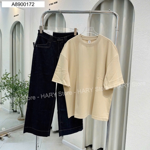 ÁO THUN HEMBLANKS - OVERSIZE TAY LỞ TRƠN