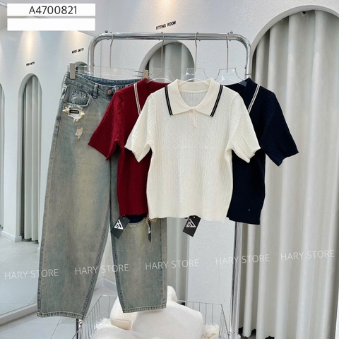 ÁO LEN VIỀN CỔ 47 821