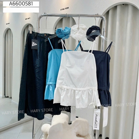 ÁO KIỂU 2 DÂY RÚT EO 8015