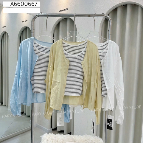 ÁO SỌC PHỐI SƠ MI 6235