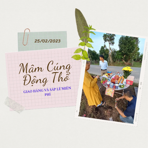Mâm Cúng Động Thổ Cầu Đường 2023