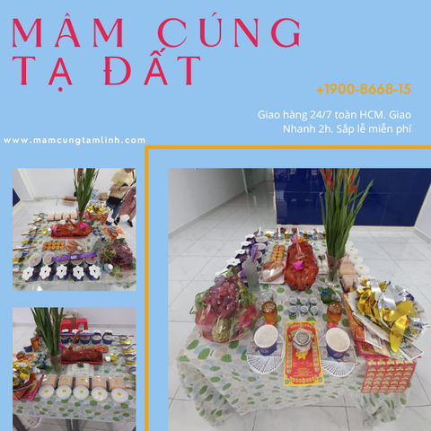 Mâm Cúng Đất Đai Sáng Nay 01.02(AL).Mâm Cúng Chỉnh Chu, được nhân viên Tâm Linh sắp mâm chuẩn lễ