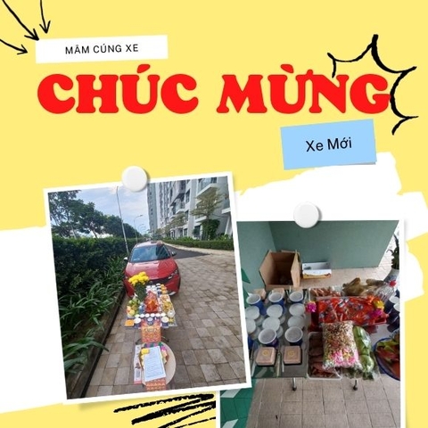 Mâm Cúng Xe Mới