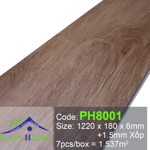 SÀN NHỰA PUSAN HOUSE 6mm PH8001