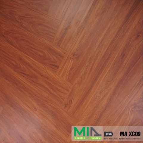 Sàn nhựa hèm khóa Xương cá SPC XC09