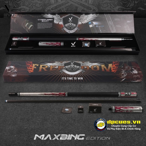 CƠ EVO FREEDOM MAXBING EDITION - CRIMSON FLAME - TAY CẦM DA ĐEN