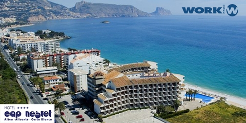 BlueLine từ WORK PRO được cài đặt tại khách sạn Cap Negret