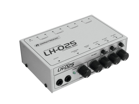 OMNITRONIC LH-025 3-Channel Stereo Mixer