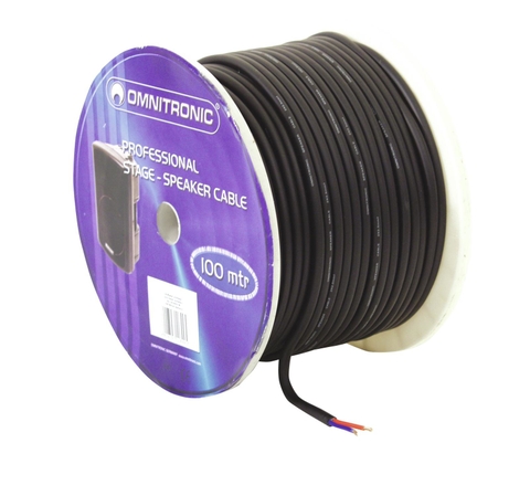 OMNITRONIC Speaker cable 2x2.5 100m bk durable