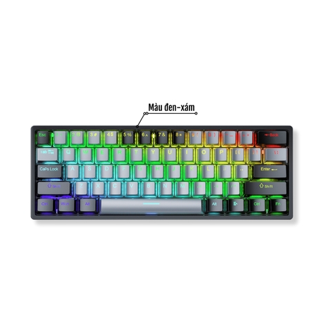 Bàn phím cơ gaming có dây AULA F3261 Xám