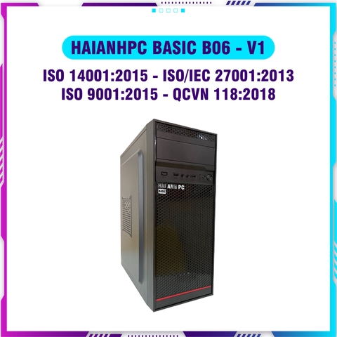 HAIANHPC BASIC B06 V1 (H610/ i3 14100/ 8GB/ M2 256GB + HDD 2TB/ K+M/ HA 450)-141006100802562T